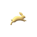 Cruelty-free, a bunny leaping